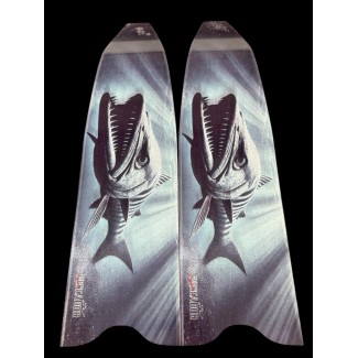 PESCADOR SUB CARBON BLADES 3 D  BARRACUDA 2  1 PAIRE