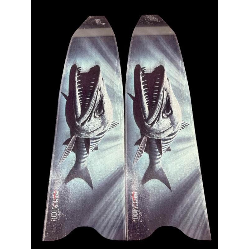 PESCADOR SUB CARBON BLADES 3 D  BARRACUDA 2 IS  1 PAIR