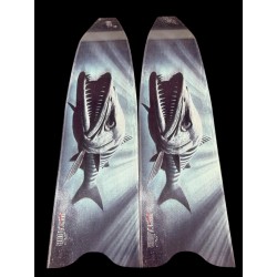 PESCADOR SUB CARBON BLADES 3 D  BARRACUDA 2 IS  1 PAIR