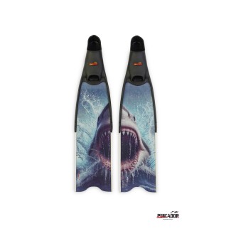 PESCADOR SUB CARBON FINS 3 D  SHARK PAIR