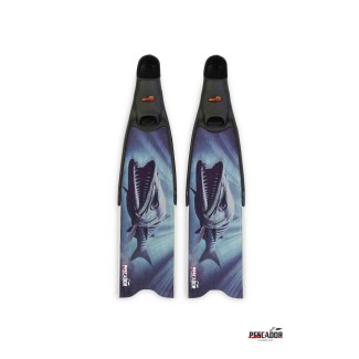 PESCADOR SUB CARBON FINS 3D BARRACUDA 2 1PAIO