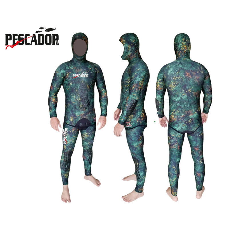 PESCADOR FIRE GREEN WETSUIT 3MM REGULAR (Jako )