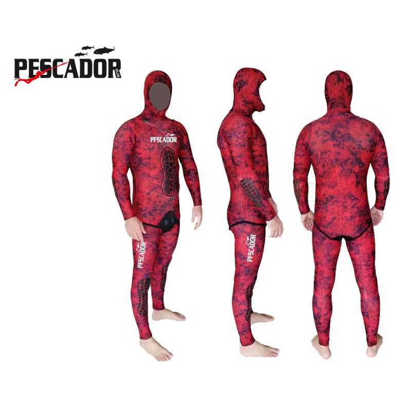 PESCADOR SUB FIRE RED 3mm Yamamoto Wetsuit