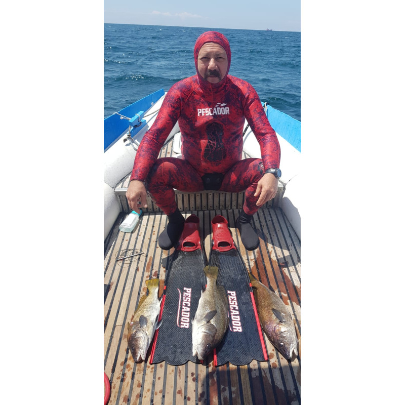 PESCADOR SUB FIRE RED 3mm Yamamoto Wetsuit